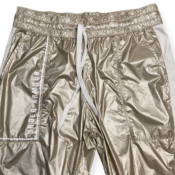 Under Armour Misty Copeland Metallic Gold & White Jogger Running Pants - Medium - Picture 6 of 10